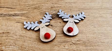 Drevený výlisok sobík - 95x85 mm, 