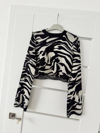 Zebrovy svetrik, h&m,s