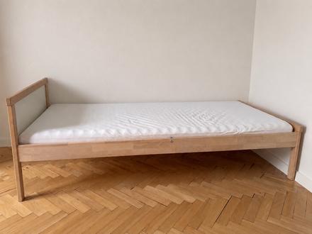 Detská posteľ ikea sniglar s roštom,matracom70x160, šírka (cm): 70,dĺžka (cm): 160