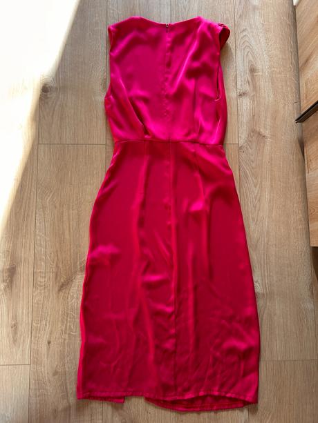 Saténové midi šaty - xs, zara,xs