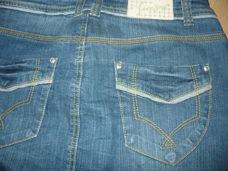 Riflová sukňa, etam,38