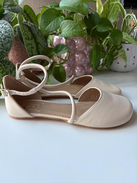 Shapen barefoot sandálky orchid beige leather, 35r, 35