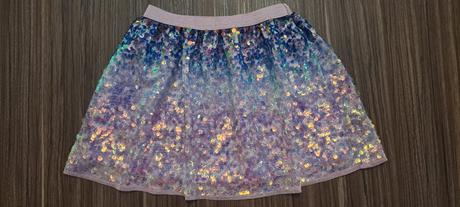 Trblietavá sukňa, h&m,104