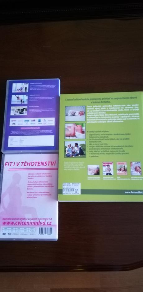 Kniha čakáme bábätko a dvd na cvičenie, 