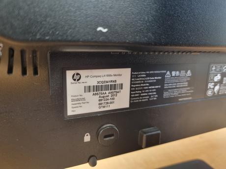 Led monitor zn. hp la1956x, hp (hewlett-packard)