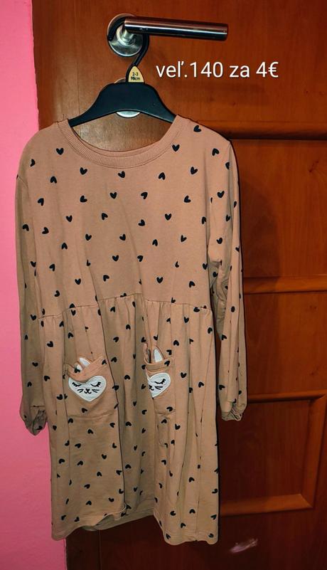 Nové šaty s dlhým rukávom veľ 140, sinsay,140