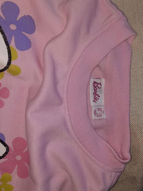 Bledoružová mikina barbie oversize xxs, primark,32