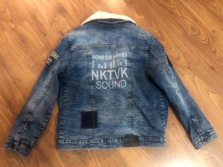 Zateplená rifľová bunda, 158