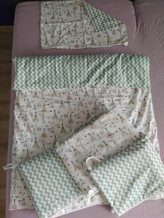 Bočnica a obliečky do postieľky, šírka (cm): 60,dĺžka (cm): 120