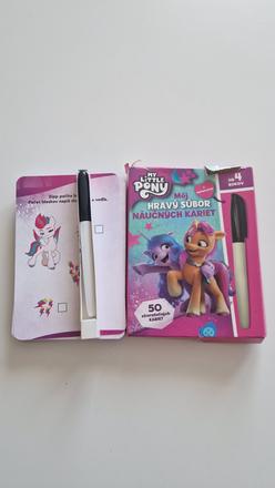 50 stieratelnych kartičiek s fixkou., 