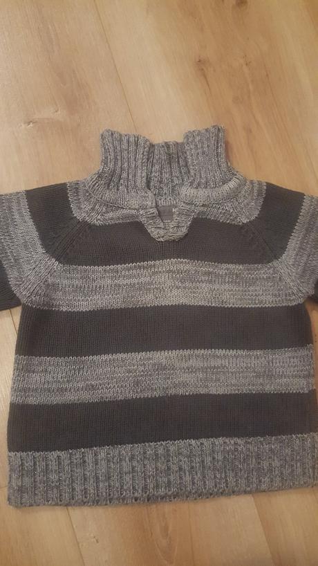 Pruhovaný svetrík 12-18 mes., h&m,86