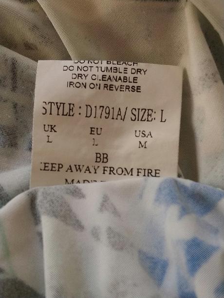 Dlhé elastické šaty s farebným vzorom, goddiva, l