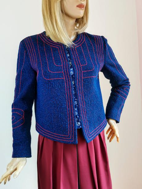 P_jean - originálny kabátik vo folklórnom štýle, m