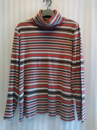 Farebne pásikavý top - rolák, betty barclay, xxl, xxl