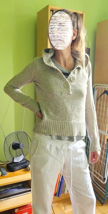 Bezovy sveter s kapucnou, vel. m, m