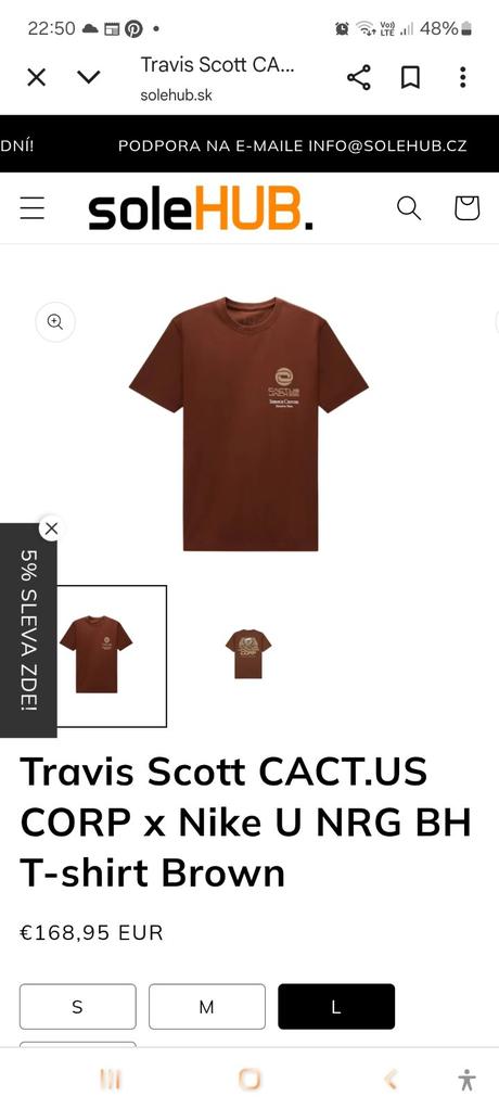 Pánske tričko trevis scott, nike,xs