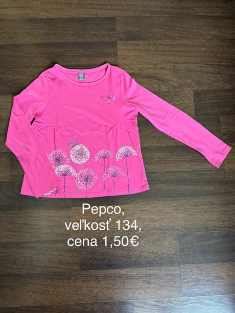 Tričká dlhý rukáv, pepco,134