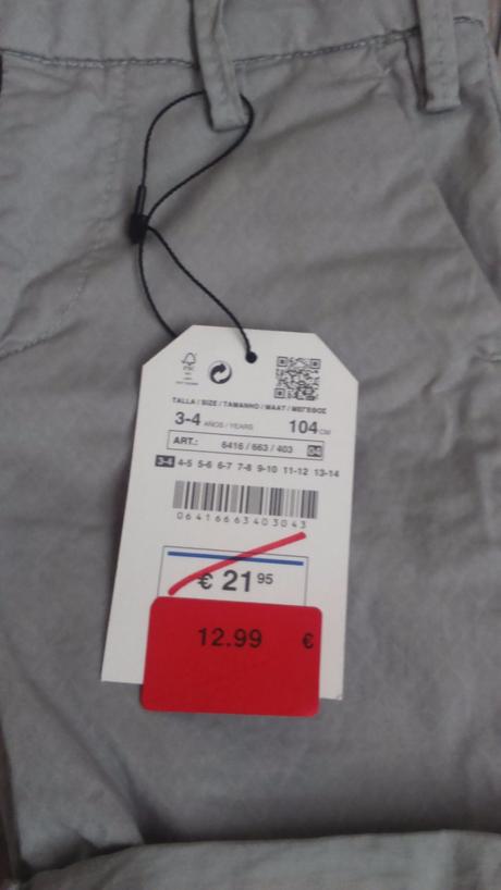 Frajerské kraťasy s visačkou, zara,104