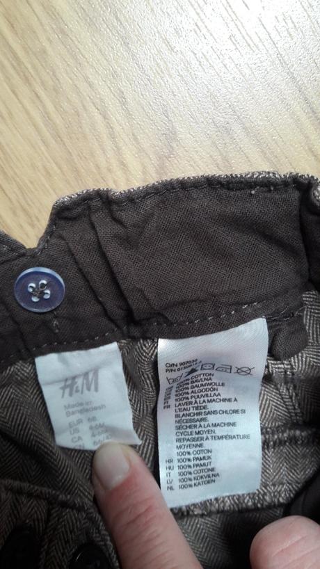 Frajerské nohavice h&m, veľkosť 68, h&m,68