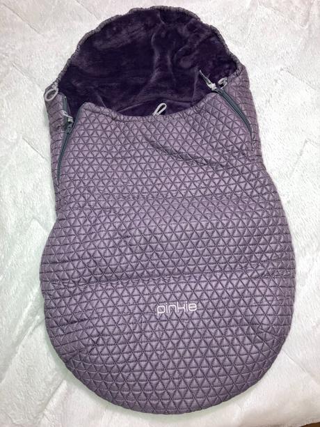 Fialový fusak do kočíka, pinkie