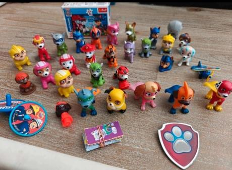Paw patrol figúrky + puzzle 4x,