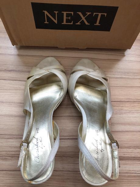 Next spolocenske sandalky - farba ivory, next,41