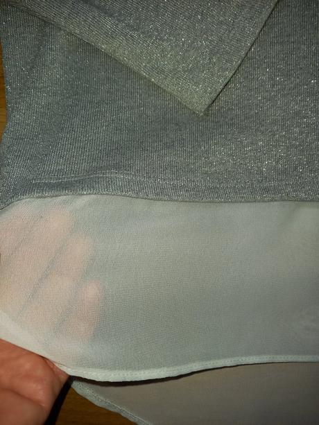 Strieborný pulóver 2v1, f&f,164