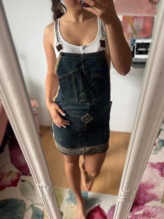 Rifľová sukňa s trakmi, s