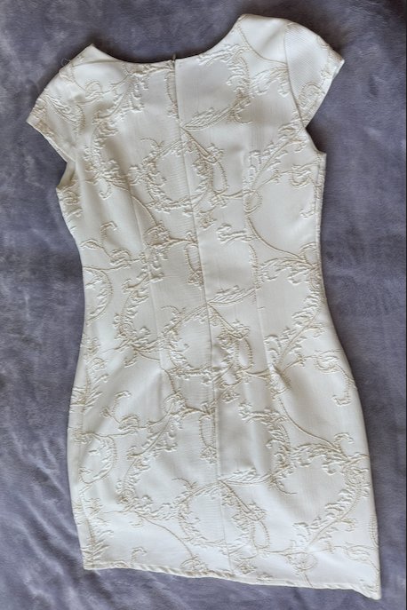 Trend up biele púzdrové šaty, l