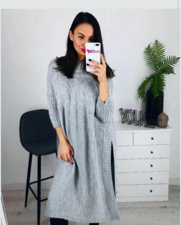 Dámsky predlžený pulóver, 