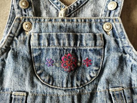 Riflová suknička s kvietkami v do 90cm,18-24mes, ladybird,86