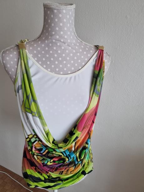 Farebný elastický top joseph ribkoff 38, 38