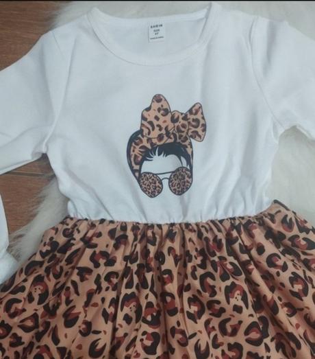 Šatky s leo vzorom, 110 / 116