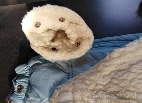 Krasna tepla kombinéza z ovčou kožušinou, 68