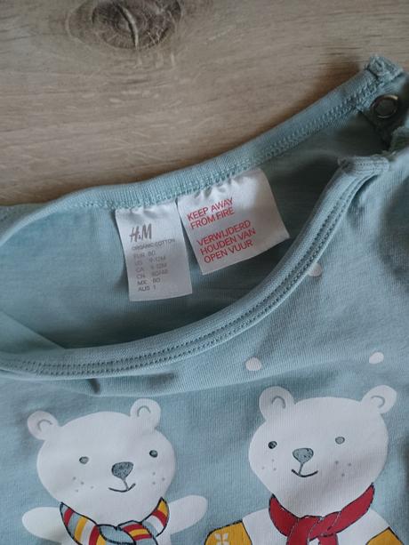 Pyžamko, h&m,80