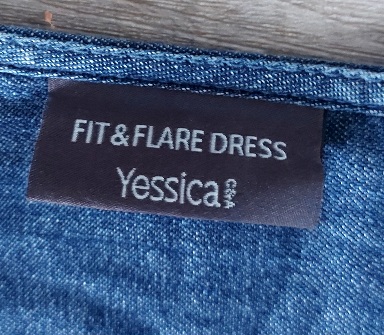 Rifľové vypasované šaty, yessica,40