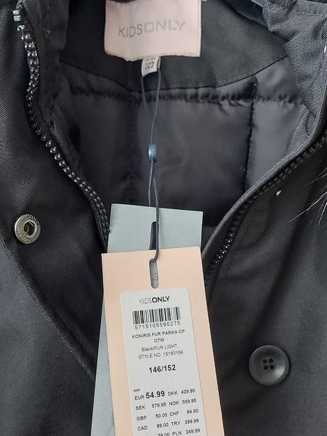 Zimná bunda 146/152 nová s visačkou, only,146