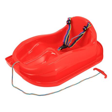 Baby mix plastové sánky s operadlom mini červené,