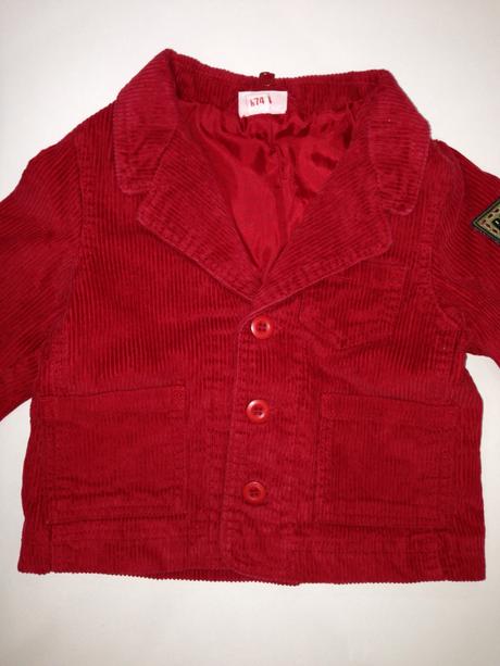 Podšitý menčestrový kabátik/sako, 74