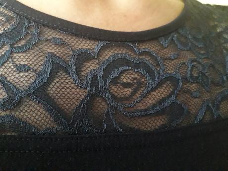 Tričko s čipkou bonprix, bonprix,xs