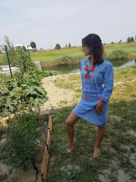 Letne tunikove saty flow, 