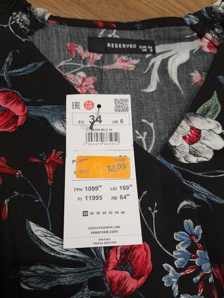 Šaty- nové, reserved,34