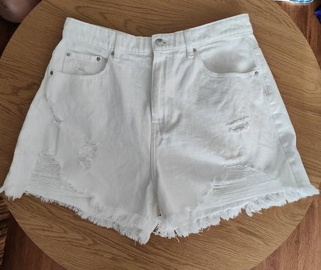 Biele riflové šortky, sinsay,xl