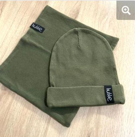 Kvalitny set čiapky a nákrčníka zn. bubbe v.m, bubbe,m