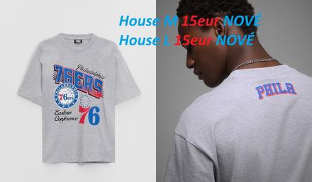 Tričko nba philadelphia 76ers sivé, house,l / m