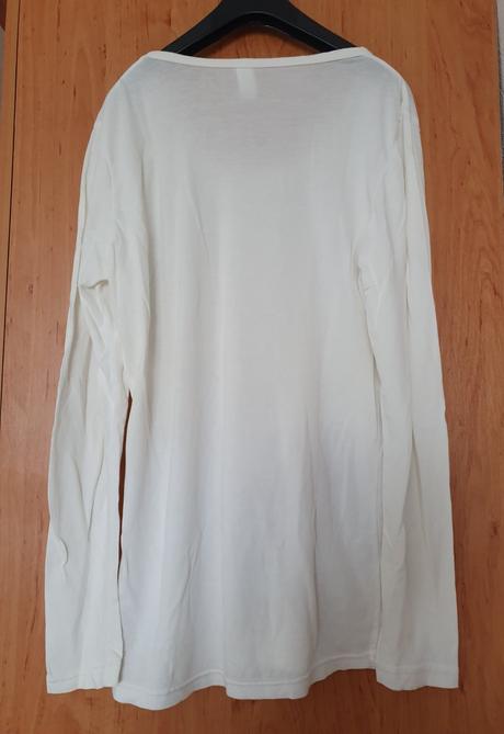 Biele tricko, natelnik l xl, xl