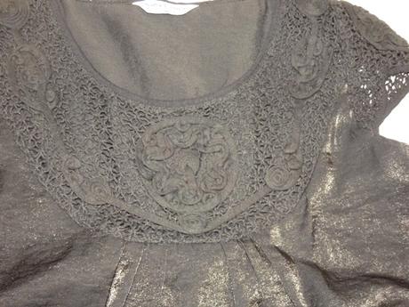 Luxusná čierna tunika, m