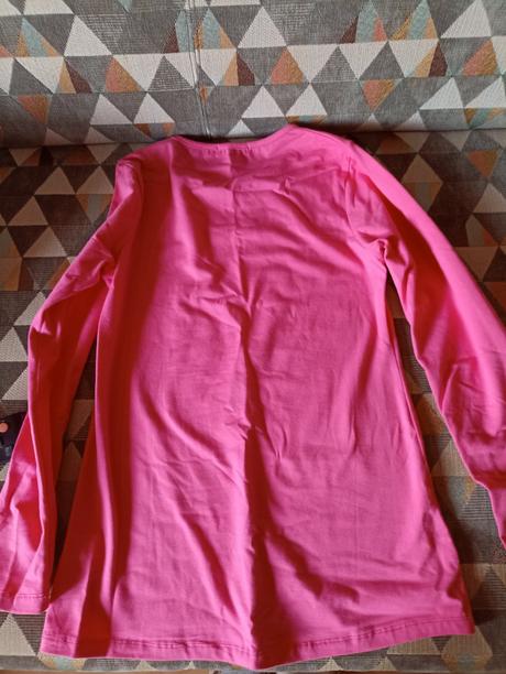 Dievčenské tričko dlhý rukáv predĺžené, 152