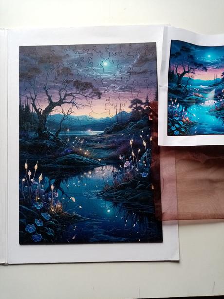 Drevene puzzle krajina,