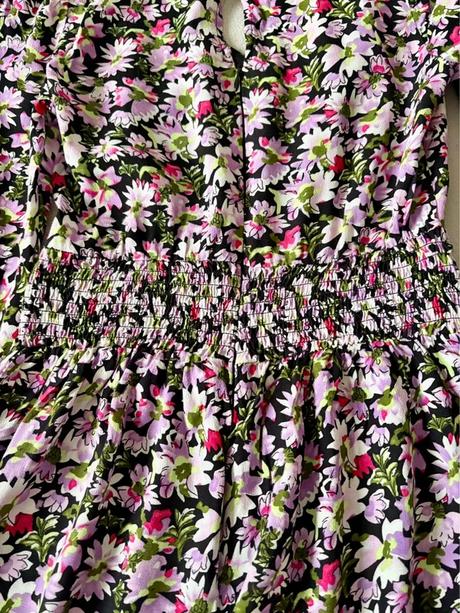 Kvetovaný overal s dlhým rukávom, amisu,xs